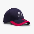 Berretto da baseball blu navy e magenta con ricamo logo JUNGLEBILL montano - Regolabile / Blu navy