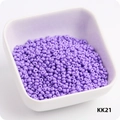 Vibrant light purple 3mm glass seed beads for DIY jewelry making, color code KK21 - KK21 Medium Purple
