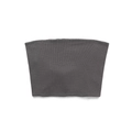 Three-piece rib knit loungewear set in dark grey featuring slim fit tube top design - S / Ribbed Tube Top / Dark Gray