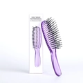 Purple scalp massage brush for shampooing and styling with professional packaging - Small (15.3cm) / Purple
