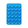 Sky blue silicone mobile phone suction cup pad with 24 sticky cups for nonslip grip - Double-Sided Style (48-Suction Cup) / Sky Blue