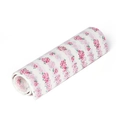 Greaseproof wax paper roll featuring elegant pink rose and green leaf floral patterns - Rose / 10 Sheets/OPP Bag