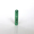 Portable 5ml emerald green refillable perfume atomizer with visible liquid window - 5ml / Matte Green