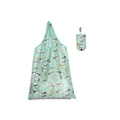 Foldable green shopping bag with hedgehog print and matching portable storage pouch - 16kg / 38*58cm / Cartoon Hedgehog (XC-09)