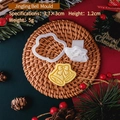 Christmas jingle bell cookie cutter and spring-loaded stamp set for DIY baking - E3034-Christmas Bell