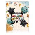 Back to School balloon set aluminum foil balloons classroom party decoration supplies - Dialogue Box Theme / Five-Piece Set