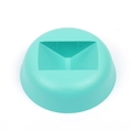 Base rotonda verde menta per scatola portaoggetti sospesa con fessura rettangolare - Base rotonda / verde chiaro