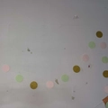 Pink, green, and gold glitter circle garland for birthday party celebration decorations - Glitter Gold Light Green and Pink Circle Garland