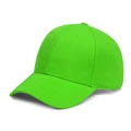Fluorescent green six-panel baseball cap with twill fabric texture in a clean design - Fruit Green (6-Panel Synthetic)
