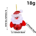 Weihnachtsmann Plüschglocke Anhänger mit Maßen 10,5x8cm und 18g Gewichtsbeschreibung - Roter Weihnachtsmann