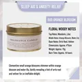 Scented soy candle in gold tin with Oud Neroli fragrance and white minimalist label - Oud & Neroli / 80g