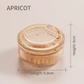 Estuche para retenedor dental color albaricoque con base magnética y diseño minimalista - Albaricoque