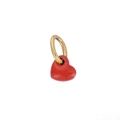 Minimalist red heart pendant with a golden loop attachment for a stylish necklace - PJ00013D3-1 (Red Heart)