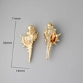 18k gold plated conch shell pendant for jewelry making with precise 30mm dimensions - 3# 18K Gold Plated