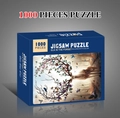1000-piece jigsaw puzzle featuring an artistic elk in the forest design on the box - Elk in the Forest
