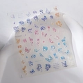5D embossed nail art stickers with roses, butterflies and pearls, model TL-148 - Rose Butterfly Pearl Embossed Style (TL-148)