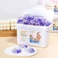 Purple lavender concentrated laundry pods in white storage box for deep cleaning and scent - 3-In-1 Crown Lavender Scent (50 Pods/Box)