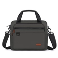 Borsa business grigio scuro ad alta capacità con tracolla rimovibile per viaggi - Grigio