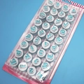 Mini lowercase alphabet and number stamp set for cake decorating in plastic packaging - Lowercase & Numbers Set