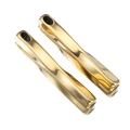 Colgante minimalista de espiral Moebius retorcido en acabado dorado pulido - 40mm / Dorado