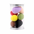 Lot de 8 mini éponges de maquillage colorées en forme de goutte en tube transparent - Lot de 8 / Multicolore