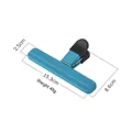 Large blue plastic food sealing clip with black non-slip grip, size 15.3cm x 8.6cm - Large / Blue Large