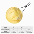 Yellow tie-dye pet sun hat with ear holes and size chart for cats and dogs - S / Yellow