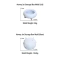 DIY 3D honey jar silicone mold set including lid and base for resin storage box making - Honey Jar Silicone Mold Set