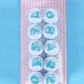 Mini-Zahlen-Ausstecher-Set 0-9 für Fondant und Keksteig zum einfachen Backen - Zahlen 76064