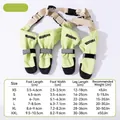 Waterproof quilted pet leggings size chart for small and medium dogs in light green - XS / All-season Style / Dian Green
