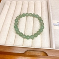 Bohemian style multilayer beaded bracelet with round translucent light green jade beads - 18# Bracelet-Green Aventurine-8mm