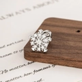 Clou d'oreille cartilage flocon argenté avec pierres de zircone et finition raffinée - Style Flocon de Neige Argenté (DZ014-1#)