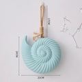 Decorazione da parete con conchiglia blu stile mediterraneo ciondolo appeso per bar casa - Conchiglia / Celeste