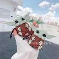 3D Grogu siliconen hoesje voor AirPods Pro 2 met zwarte metalen karabijnhaak - Yoda + Karabijnhaak / AirPods 1/2e generatie