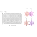 8-cavity snowflake silicone mold for resin earrings with size 19.1cm x 11.5cm - NO.1 Eight-Cavity Snowflake Pendant