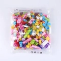 Colorful DIY plastic building blocks in transparent packaging for creative building fun - 500pcs (Girls Color)