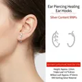 Asymmetric S999 sterling silver leaf drop earrings with dainty willow and clover design - Asymmetric Leaf