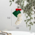 White Felt Sock