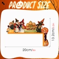 Detailed product size chart for Halloween vintage wood door corner decor 20x13.2cm - MZ783B Right