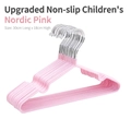 Children's non-slip hanger in Nordic pink finish, size 30cm length for kids' clothes - 30cm / Kids Non-slip / Pink
