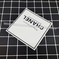 Transparent high borosilicate straight glass straw on black and white checkered mat - 8*200mm / Clear Straight