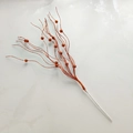 Sparkling copper glitter spray with decorative beads for festive holiday arrangements - With Berries / Orange