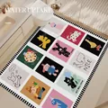 Cartoon comic style absorbent bath mat with non-slip backing for bathroom floor - 40*60cm (Normal Diatomite) / Animals B
