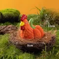 Orange chicken pumpkin latex dog toy with squeaky feature for pet entertainment - Orange Pumpkin Rooster