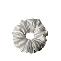 Premium silver 19 momme mulberry silk scrunchie with elegant pleated satin texture - 4.5cm/19 Momme / Premium Grey