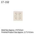 Baroque scroll pattern silicone fondant mold in cream white for DIY cake borders - No.4 (Small Pattern) / Gray