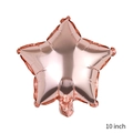 10-inch rose gold star-shaped foil balloon with reflective metallic finish - 10 Inch Rose Gold Star