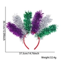 Cerchietto per Carnevale con stelle filanti viola, verdi e argento per decorazioni party - Viola Argento Verde