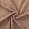 Textured lamb wool fabric in light brown camel color for Christmas DIY gift wrapping - 1.5*0.5m / Light Coffee