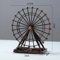 Bronze retro iron ferris wheel model desktop ornament measuring 13.5cm by 15cm - Regular / Rose Gold